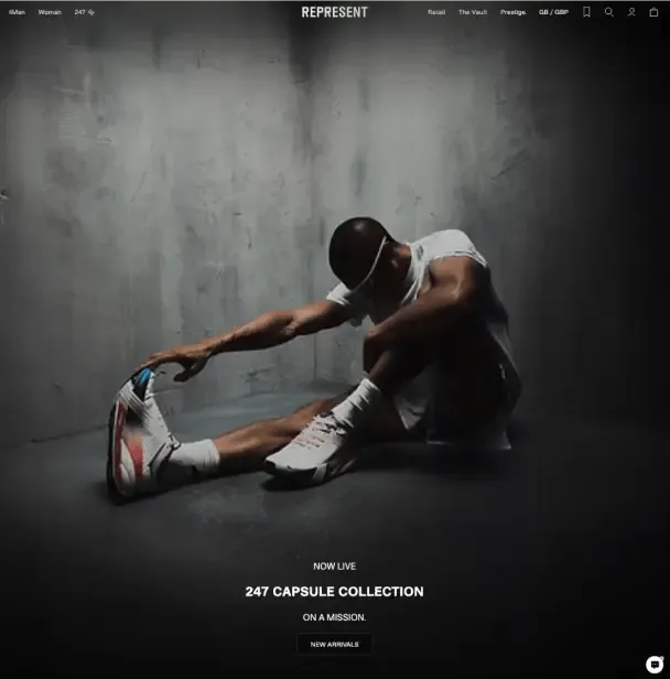 Represent website
